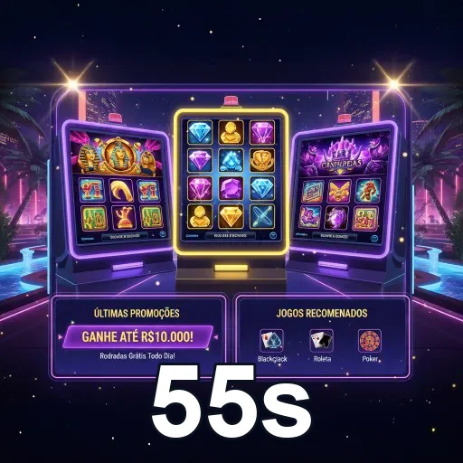 Ilustração de Experimente apostas esportivas com 55s e odds altas.